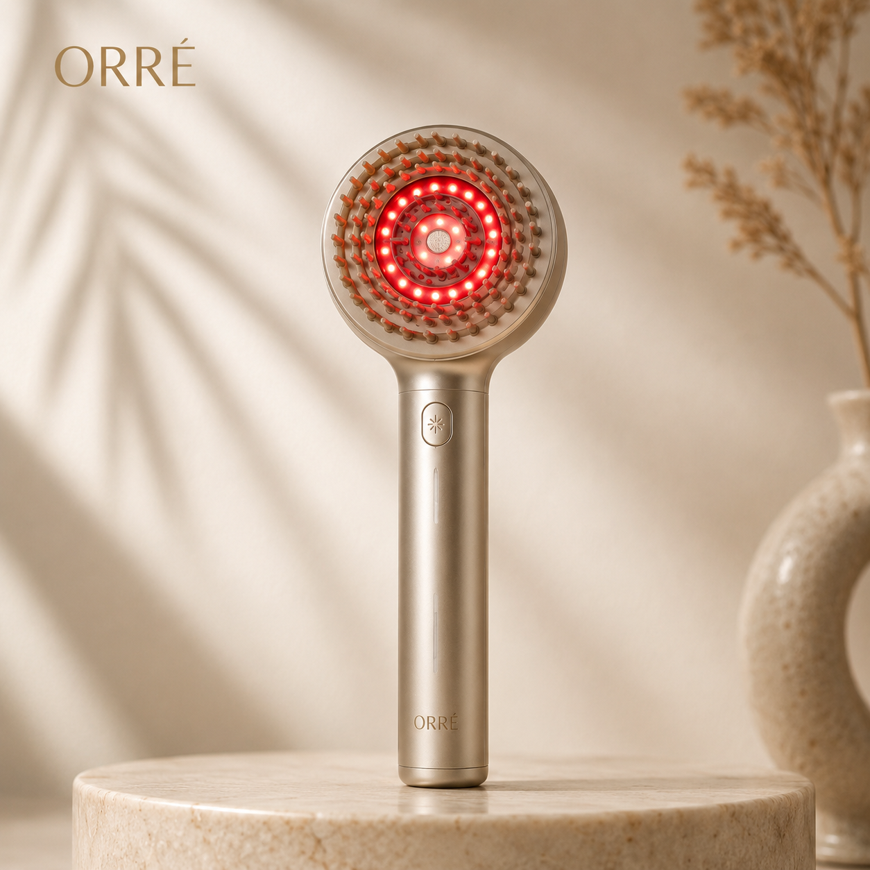 Red light scalp massager for hair growth